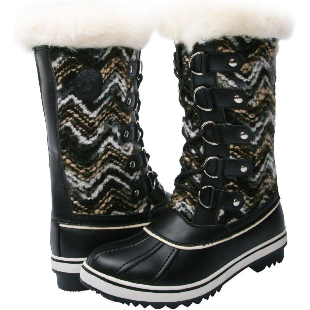 imagekingshow Globalwin Womens Winter Snow BootsBlackWhite