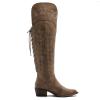 GLOBALWIN Women’s Cowboy Western Fashion Over The Knee Thigh High Cowgirl Boots Low Heel(23yy08 Camel)