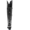GLOBALWIN Women’s Cowboy Western Fashion Over The Knee Thigh High Cowgirl Boots Low Heel(23yy08 Silver)