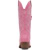 GLOBALWIN Women’s Mid Calf Western Cowboy Boots Cowgirl Boots for Women with Floral Embroidery Side Zipper Chunky Heel(23yy13 Pink)