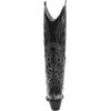 GLOBALWIN Women’s The Western Cowboy Cowgirl Embroidered Knee High Boots(23yy12 Brushed Silver2)