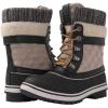 GLOBALWIN Women’s Waterproof Winter Boots Snow Boots For Women(1910 Black/Beige)