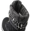 GLOBALWIN Women’s Waterproof Winter Boots Snow Boots For Women(1910 Black/Prints)