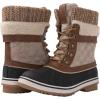 GLOBALWIN Women’s Waterproof Winter Boots Snow Boots For Women(1910 Brown/Beige)