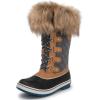 kingshow Globalwin Women’s Winter Snow Boots(1707wheat/Grey)