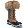 kingshow Globalwin Women’s Winter Snow Boots(1707wheat/Grey)