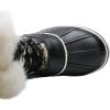 kingshow Globalwin Women’s Winter Snow Boots(Black/White)