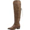 GLOBALWIN Women’s Cowboy Western Fashion Over The Knee Thigh High Cowgirl Boots Low Heel(23yy08 Camel)