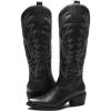 GLOBALWIN Women’s The Western Cowboy Cowgirl Embroidered Knee High Boots(23yy12 Brushed Silver2)
