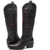 GLOBALWIN Women’s The Western Cowboy Cowgirl Embroidered Knee High Boots(23yy12 Burgundy)