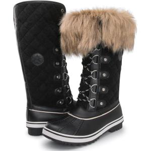 kingshow Globalwin Women’s Winter Snow Boots(1707black)