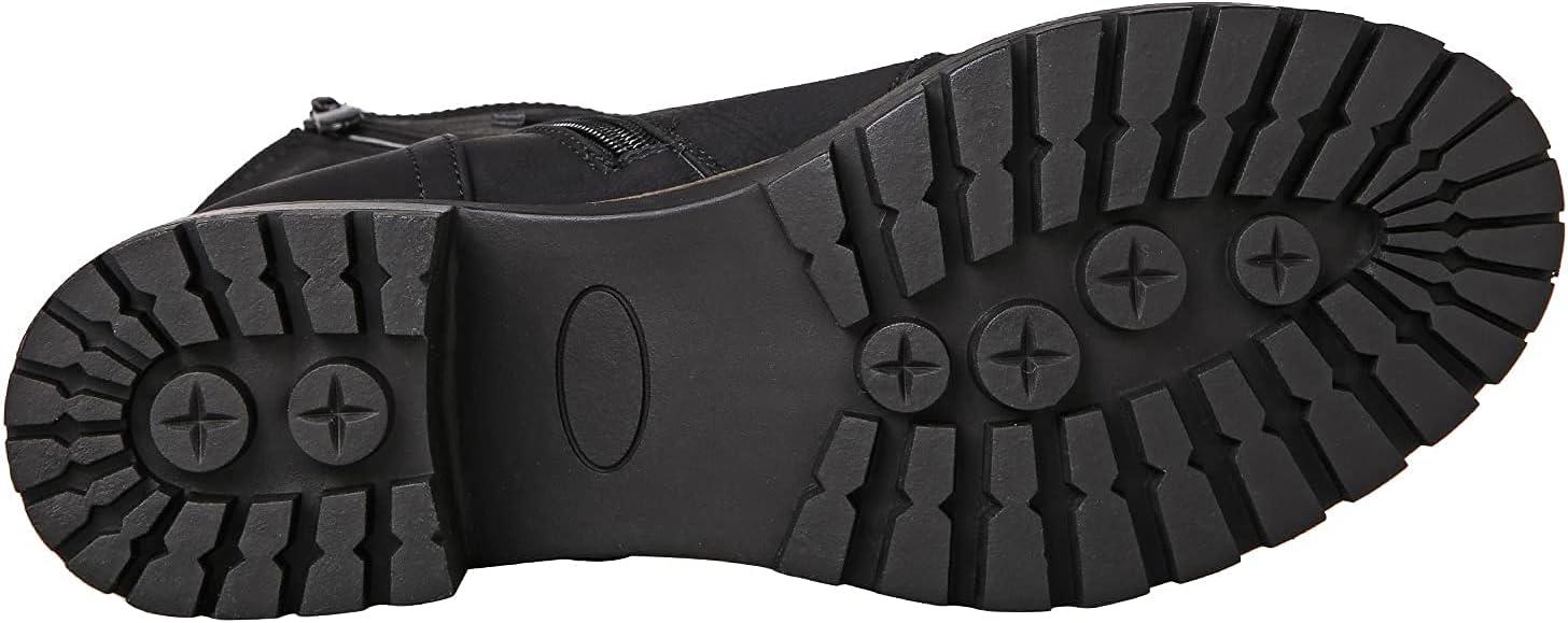 imageGLOBALWIN Lace up Mid Calf Motorcycle Fashion Festival Boots Combat Riding Military Boots for Women19yy19black