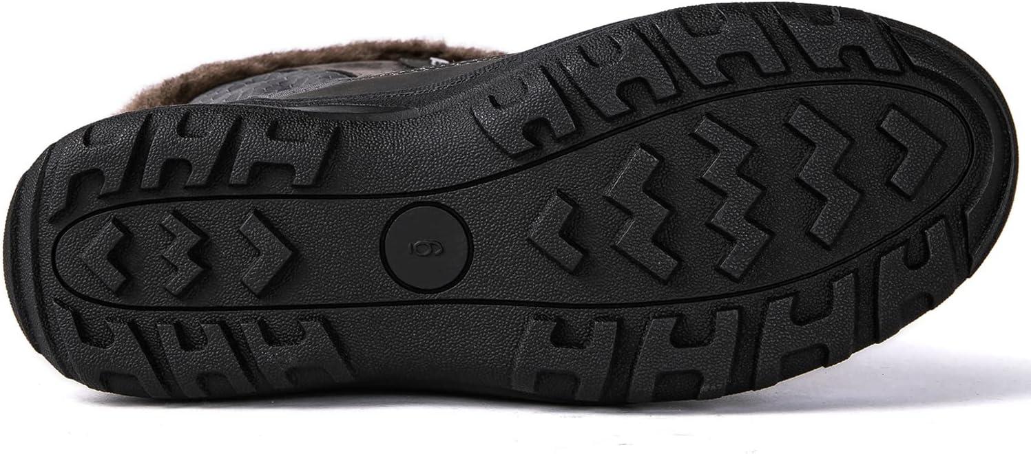 imageGLOBALWIN Womens Snow Boots Waterproof MidCalf Winter Boots with Thermal Fleece Lining Insulated Cold Weather Protection and NonSlip Sole for Snowy Commutes1817 Grey4