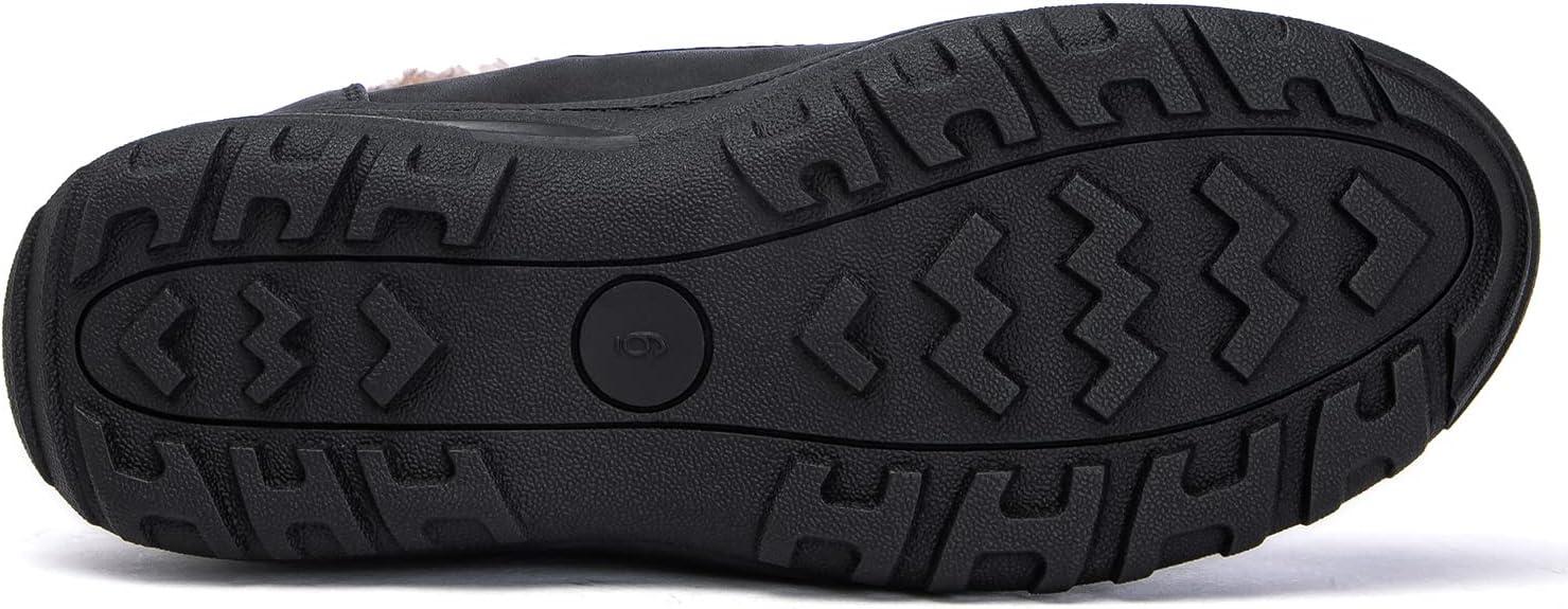 imageGLOBALWIN Womens Snow Boots Waterproof MidCalf Winter Boots with Thermal Fleece Lining Insulated Cold Weather Protection and NonSlip Sole for Snowy Commutes1817 Black