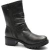 GLOBALWIN Lace up Mid Calf Motorcycle Fashion Festival Boots Combat Riding Military Boots for Women(19yy19 Silver Distressed)