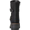 GLOBALWIN Lace up Mid Calf Motorcycle Fashion Festival Boots Combat Riding Military Boots for Women(19yy19black)