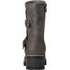 GLOBALWIN Lace up Mid Calf Motorcycle Fashion Festival Boots Combat Riding Military Boots for Women(19yy19grey)