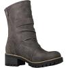GLOBALWIN Lace up Mid Calf Motorcycle Fashion Festival Boots Combat Riding Military Boots for Women(19yy19grey)