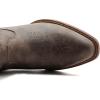 GLOBALWIN Square Toe Black Cowboy Boots For Women Cowgirl Western Boots With Low Heel Size 10M(25yy02brown)
