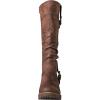 GLOBALWIN Women’s Chunky Low Heels Boots Knee High Boots For Women(19yy15 Brown)