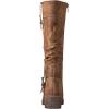 GLOBALWIN Women’s Chunky Low Heels Boots Knee High Boots For Women(19yy15 Camel)