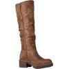 GLOBALWIN Women’s Chunky Low Heels Boots Knee High Boots For Women(19yy15 Camel)