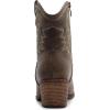 GLOBALWIN Women’s Cowgirl Boots Ankle Brown Cowboy Boots With Embroidered Stitching Low Heel Comfortable Western Boots For Country Outfits(25yy04 Brown)