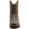 GLOBALWIN Women’s Cowgirl Boots Ankle Brown Cowboy Boots With Embroidered Stitching Low Heel Comfortable Western Boots For Country Outfits(25yy04 Brown)