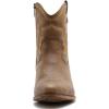 GLOBALWIN Women’s Cowgirl Boots Ankle Brown Cowboy Boots With Embroidered Stitching Low Heel Comfortable Western Boots For Country Outfits(25yy04 Camel)