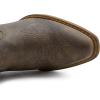 GLOBALWIN Women’s Mid Calf The Western Cowboy Boots Fashion Cowgirl Boots For Women Low Heel(25yy01brown)