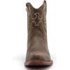 GLOBALWIN Women’s Mid Calf The Western Cowboy Boots Fashion Cowgirl Boots For Women Low Heel(Brown)