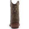 GLOBALWIN Women’s Mid Calf The Western Cowboy Boots Fashion Cowgirl Boots For Women Low Heel(Brown)