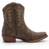 GLOBALWIN Women’s Mid Calf The Western Cowboy Boots Fashion Cowgirl Boots For Women Low Heel(Brown)