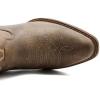 GLOBALWIN Women’s Mid Calf The Western Cowboy Boots Fashion Cowgirl Boots For Women Low Heel(Camel)