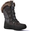 GLOBALWIN Women’s Snow Boots Waterproof Mid-Calf Winter Boots with Thermal Fleece Lining, Insulated Cold Weather Protection, and Non-Slip Sole for Snowy Commutes(1817 Grey4)