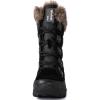GLOBALWIN Women’s Snow Boots Waterproof Mid-Calf Winter Boots with Thermal Fleece Lining, Insulated Cold Weather Protection, and Non-Slip Sole for Snowy Commutes(1817 Black4)