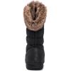 GLOBALWIN Women’s Snow Boots Waterproof Mid-Calf Winter Boots with Thermal Fleece Lining, Insulated Cold Weather Protection, and Non-Slip Sole for Snowy Commutes(1817 Black)