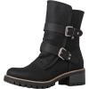 GLOBALWIN Lace up Mid Calf Motorcycle Fashion Festival Boots Combat Riding Military Boots for Women(19yy19black)