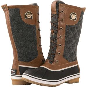 GLOBALWIN Women’s Mid Calf Winter Snow Boots(1907brown/Grey)