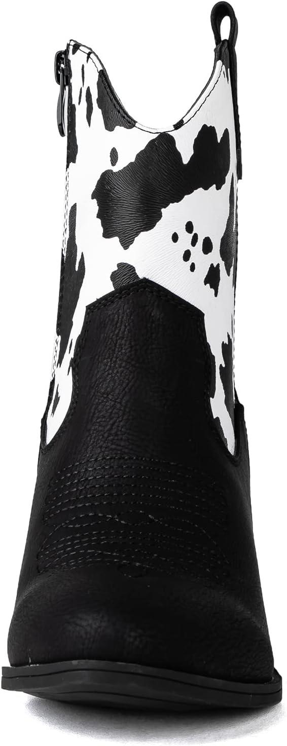 imageGLOBALWIN Womens The Western Wear Fashion Cowboy Cowgirl Free Birds Country Concert Disco Outfits Low Heel Walking Boots For Ladies19yy16 Cow1
