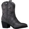 GLOBALWIN Women’s The Western Wear Fashion Cowboy Cowgirl Free Birds Country Concert Disco Outfits Low Heel Walking Boots For Ladies(19yy16 Grey)