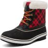 GLOBALWIN Women’s 1727 Waterproof Snow Boots (9 (M) US Women’s, 1727BLACK/RED)
