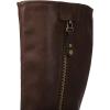 GLOBALWIN Women’s Knee High Boots Fashion Comfortable Riding Boots For Women Low Heel(16yy25brown)