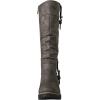 GLOBALWIN Women’s Chunky Low Heels Boots Knee High Boots For Women(19yy15 Grey)