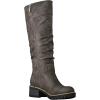 GLOBALWIN Women’s Chunky Low Heels Boots Knee High Boots For Women(19yy15 Grey)