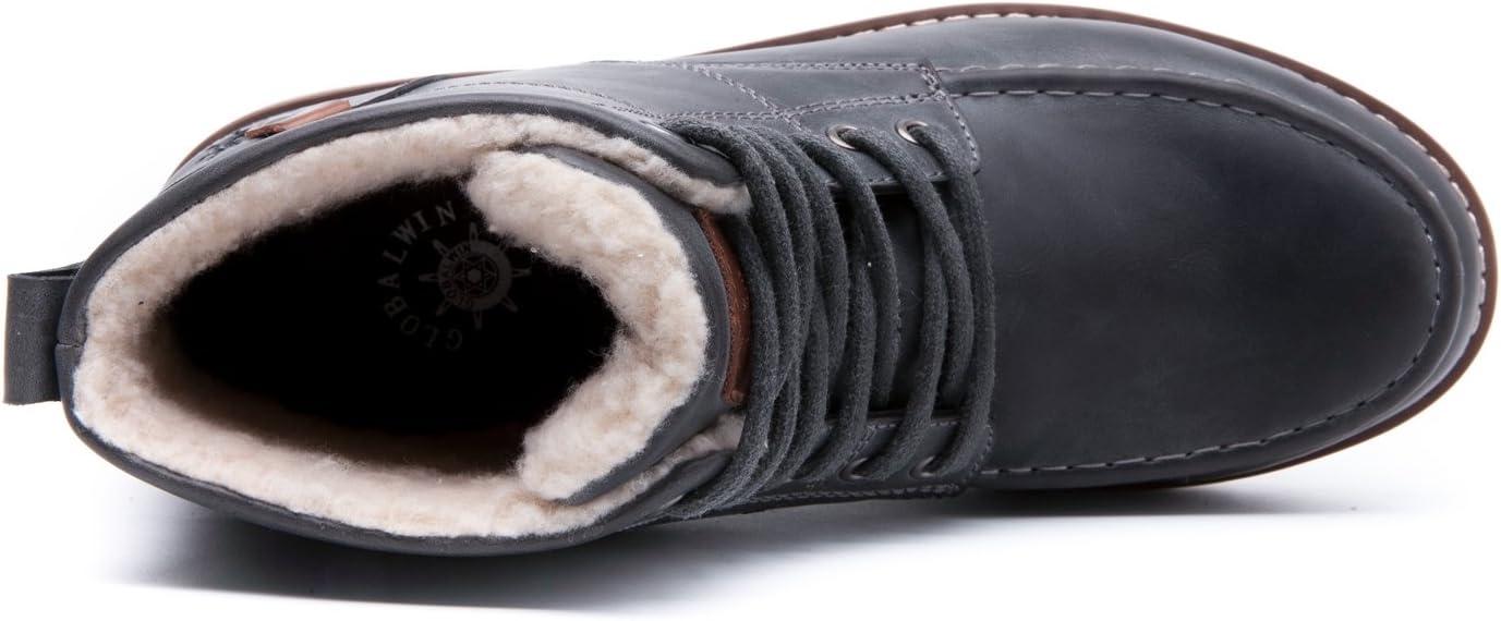 imageGLOBALWIN Mens Classic Lace Up Winter Water Resistnat Chukka Boots1640 Grey