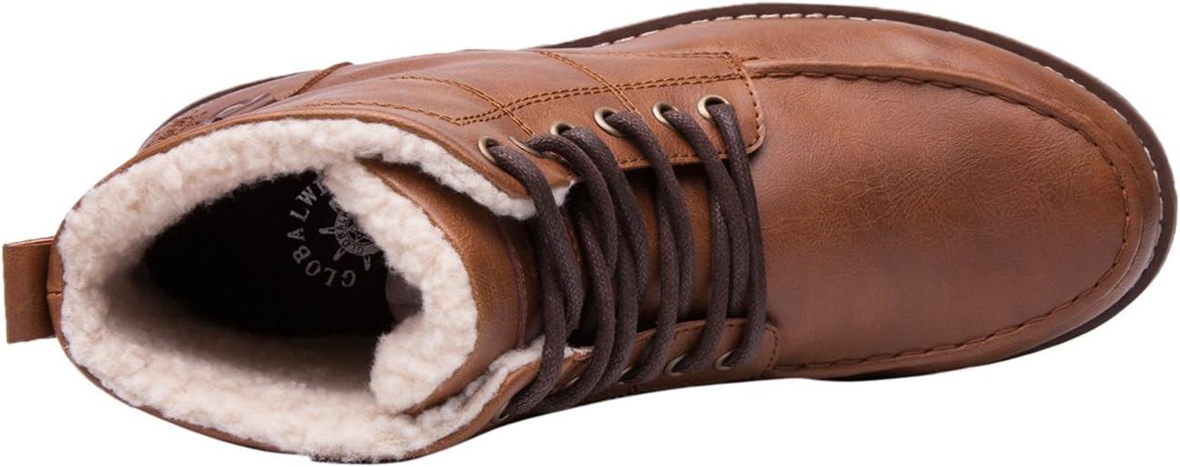 imageGLOBALWIN Mens Classic Lace Up Winter Water Resistnat Chukka Boots1640 Tan