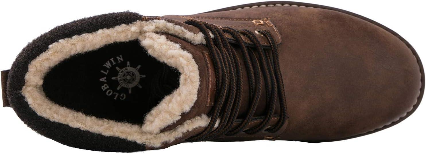 imageGLOBALWIN Mens Moc Toe Winter Combat Boots1926brown