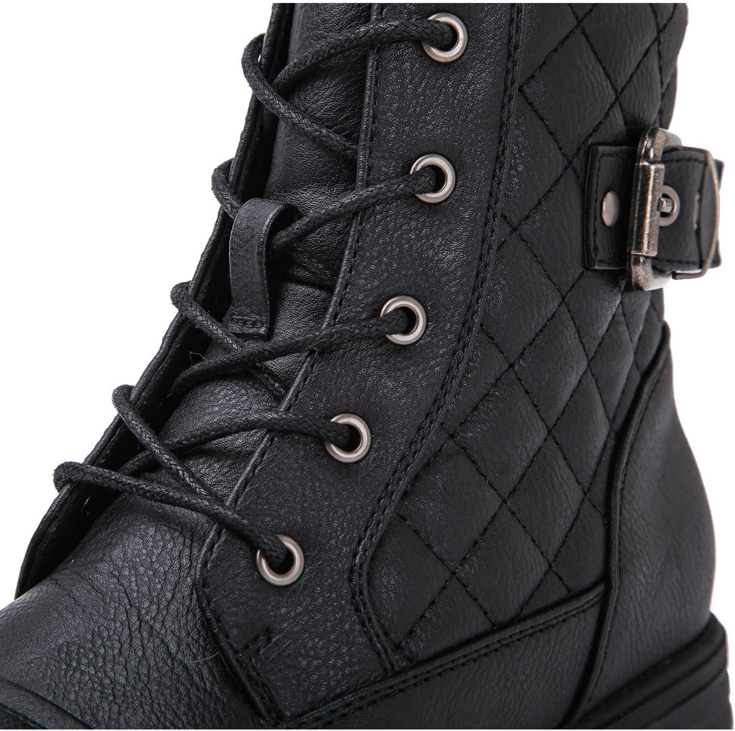 imageGLOBALWIN Womens Combat Boots Ankle Booties Fashion Comfortable Boots For Women21yy03 Black
