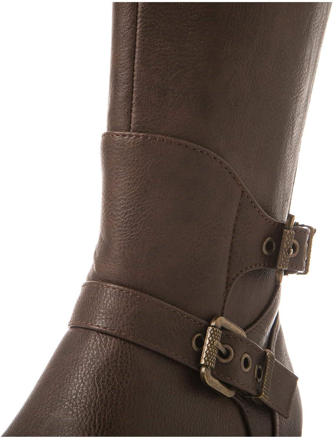 imageGLOBALWIN Womens Knee High Fashion Boots For Women21yy10 Brown